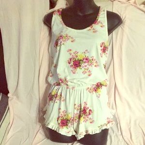 Spiritual Gangster Floral Short Romper